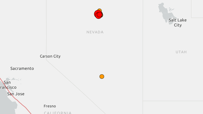 Northern Nevada earthquake swarm