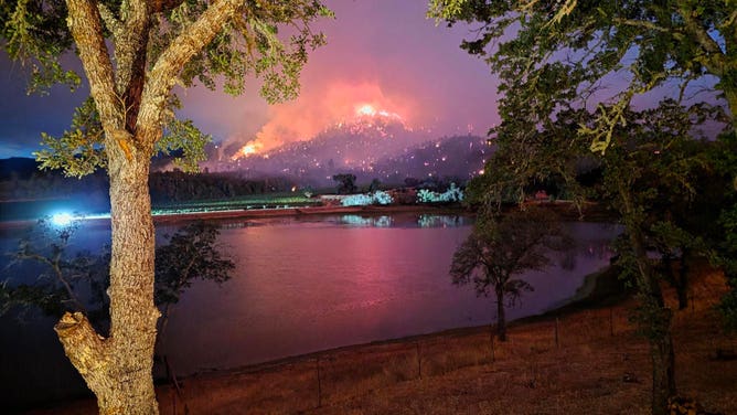 Scenes from the Pickett Fire successful  Napa County, California. 