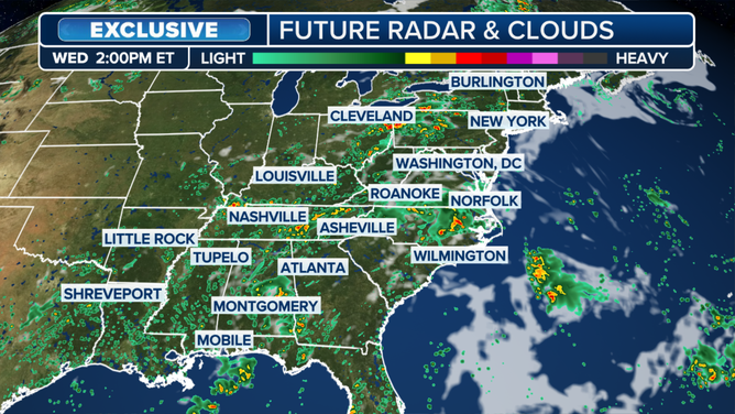 Wednesday wet weather forecast