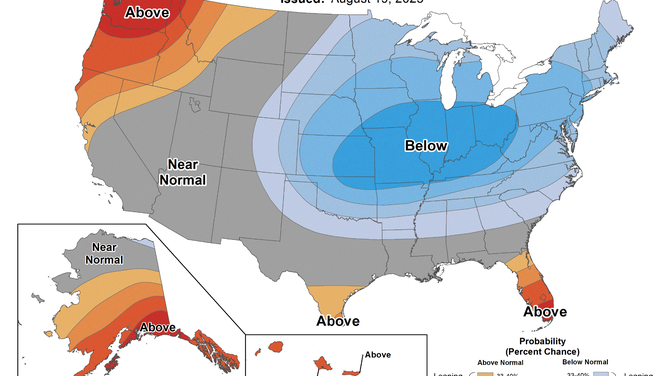 NOAA Temperature Outlook