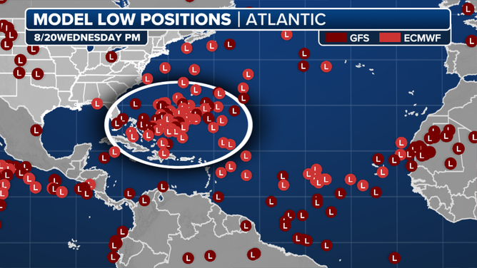 Tropical Low Positions
