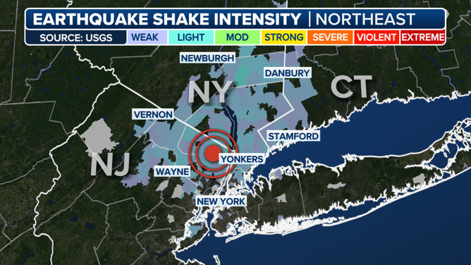 New Jersey Shake Map