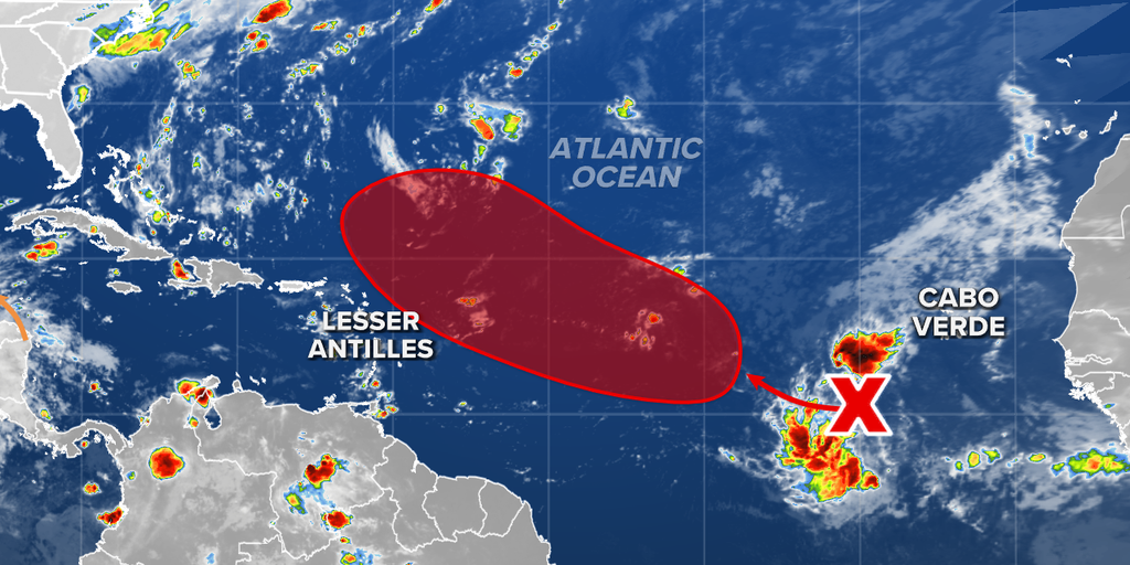 Atlantic disturbance likely to become tropical depression or storm this ...