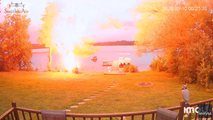 Watch: Lightning strikes tree on Wisconsin lake with massive explosion