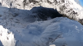 Aerial video: New Zealand crews create epic avalanche with explosives
