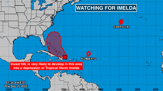 This image provides an overview of the tropical Atlantic Basin on Sept. 25, 2025.