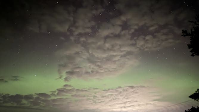 Northern Lights spotted successful  Gaylord, Michigan, connected  Sunday, Sept. 14, 2025.