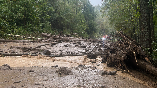 Gatlinburg Bypass shut down in eastern Tennessee due to a landslide on Saturday.