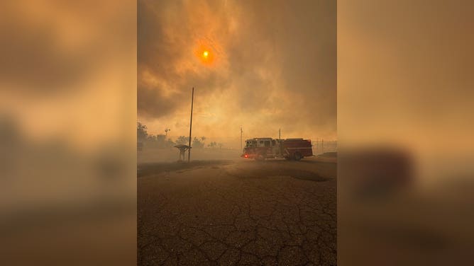 Smoke from the TCU fire complex on Sept. 4, 2025.