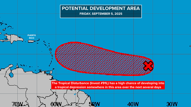 This graphic shows an overview of the tropical Atlantic Basin.