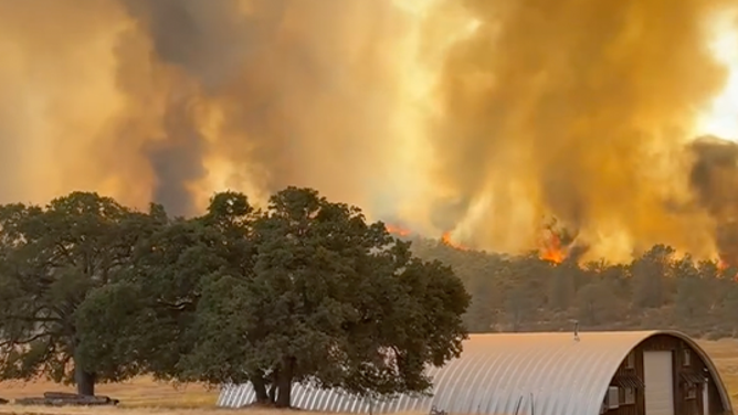 The 6-5 Wildfire in California is seen raging on Sept. 2, 2025.