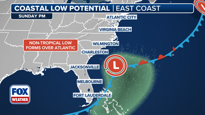 Potential coastal storm could blast North Carolina, Virginia with strong winds, soaking rain
