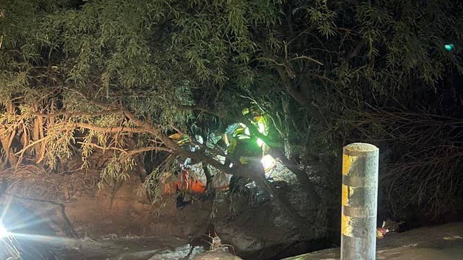 Flash flooding in Cochise County, Arizona, on Sept. 12, 2025.