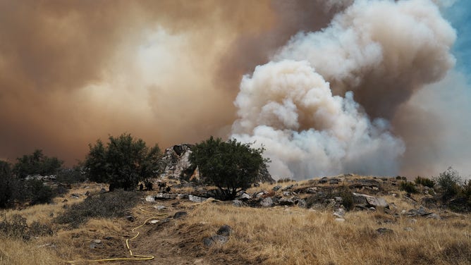 The Garnet Fire in Fresno County, California.