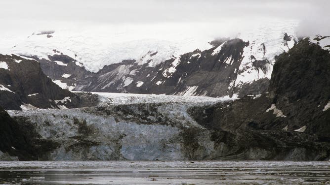 UNITED STATES - CIRCA 2003: Reid Glacier and Mount Fairweather, Glacier Bay National Park and Preserve (UNESCO World Heritage List, 1979), Alaska, United States of America.