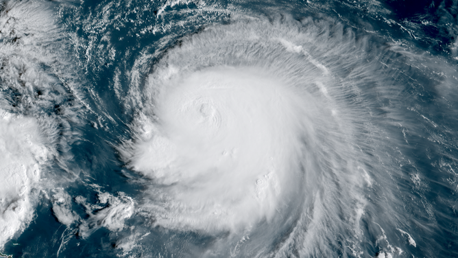This is satellite imagery of Hurricane Humberto.