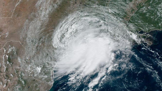 Tropical Storm Imelda satellite image from Sept. 2019.