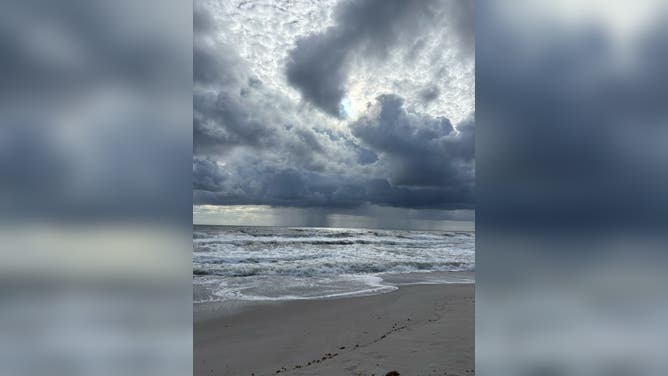 Those photos are showing the showers off the coast of Melbourne Beach in far outer bands of Imelda.
