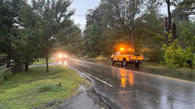 Paxton, MA storm damage on 9/6/2025.