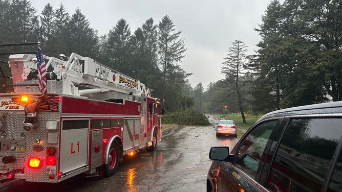 Paxton, MA storm damage on 9/6/2025.