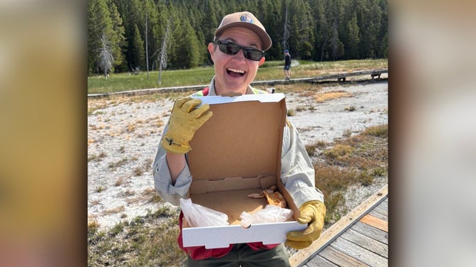 Trash plucked from Yellowstone NP