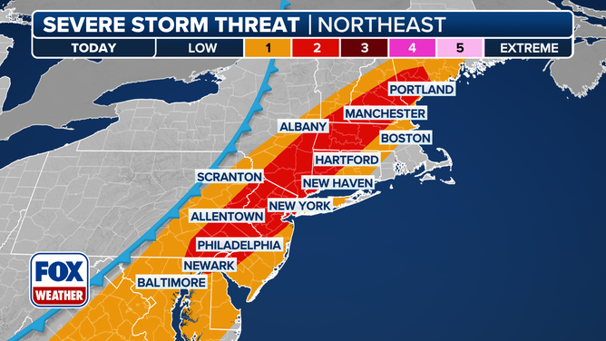 Saturday severe weather outlook.