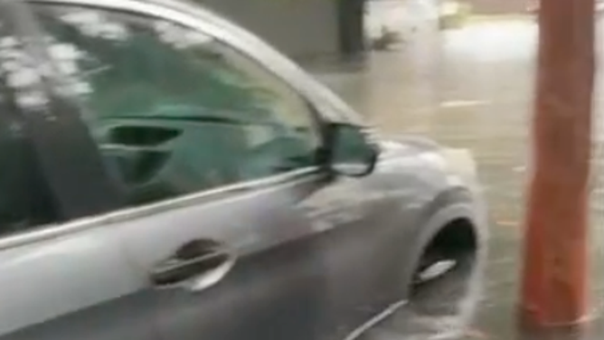 Flooded car gets ticketed