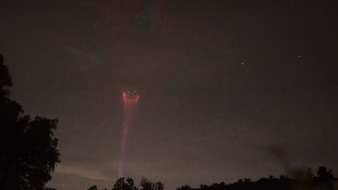 A gigantic jet captured on video in Puerto Rico.