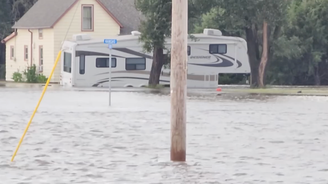 State of emergency declared in Kansas after torrential rains trigger flash flooding