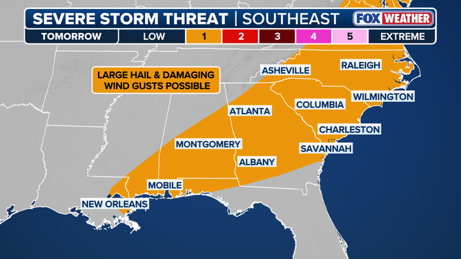 Thursday severe weather forecast