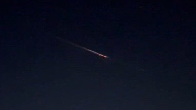 Space debris spotted above California on 9/25/2025