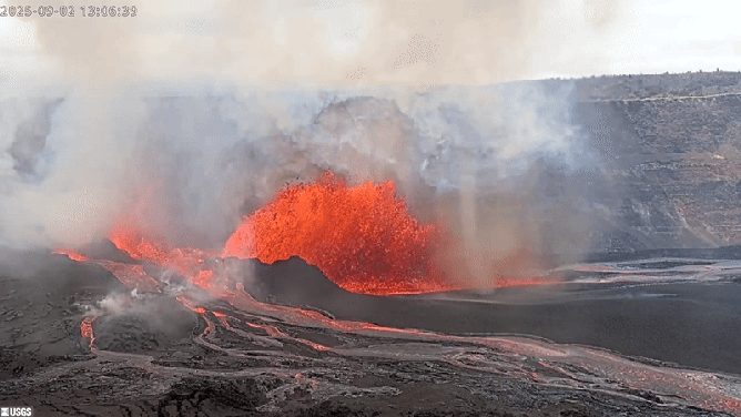 Watch: 'Volnado' forms inside Hawaii's Kilauea volcano during recent eruptive episode