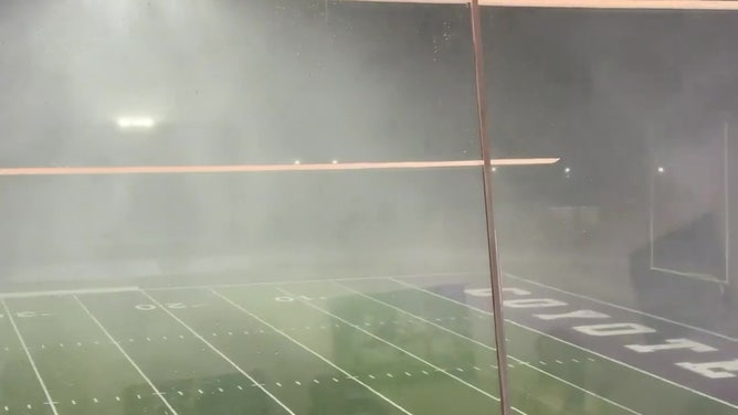 A high school football game in Anna, Texas, had to be rescheduled because of storms.