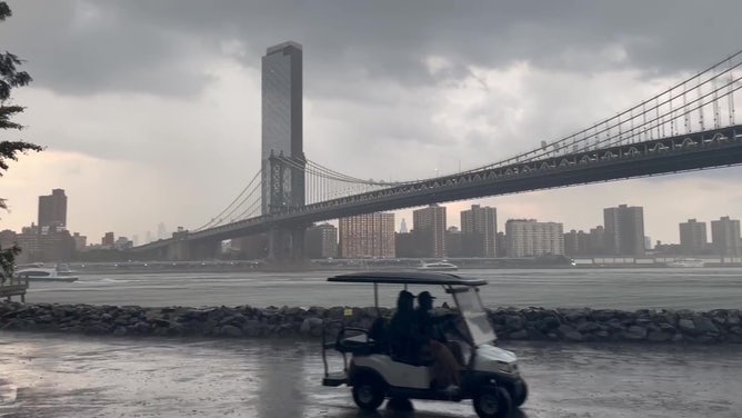 Stormy day in New York City
