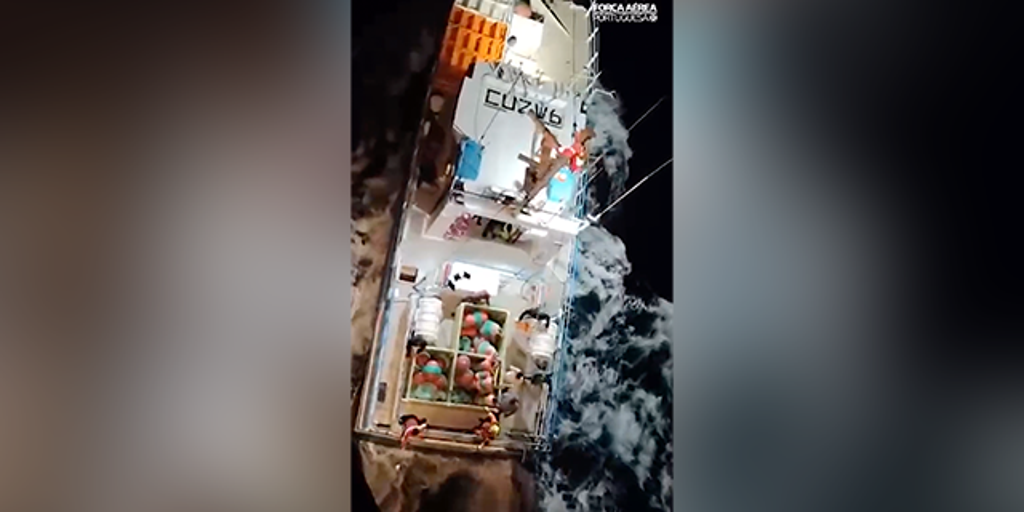 Watch: Family rescued off Portuguese coast after orcas destroy sailboat