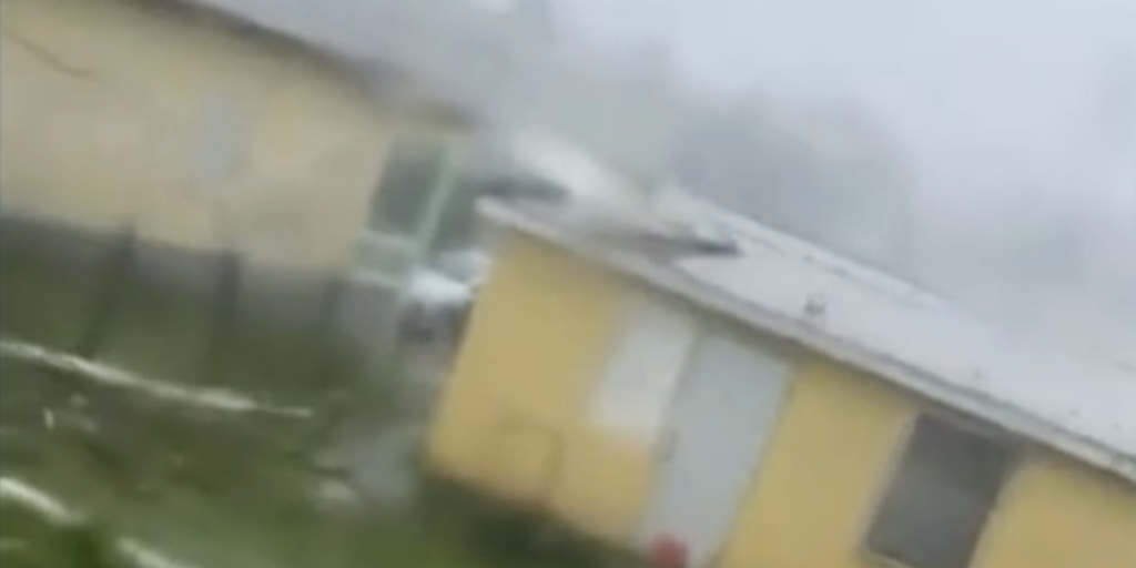 Watch: Hurricane Melissa peels back roofs from homes in Black River, Jamaica