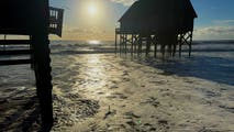 Unoccupied home on North Carolina Outer Banks collapses into Atlantic amid nasty nor'easter's rough surf