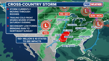 Daily Weather Update from FOX Weather: 150 million Americans in 40 states threatened by cross-country storm