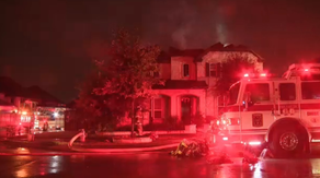 6 house fires break out near Dallas as lightning fills skies during during severe thunderstorms
