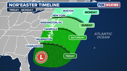 Nor'easter live map tracker: Radar, storm alerts, wind forecasts, flood threat maps