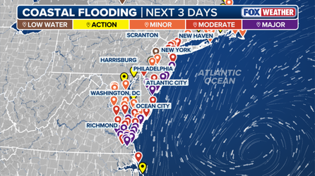 State of emergency declared as Nor'easter brings 'major' coastal flooding threat to New Jersey, Delaware
