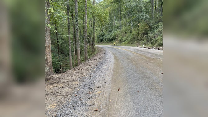 Photo shows the cleared Gatlinburg Bypass following a landslide on Sept. 27, 2025.