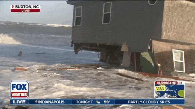 8th home collapses in Buxton, NC