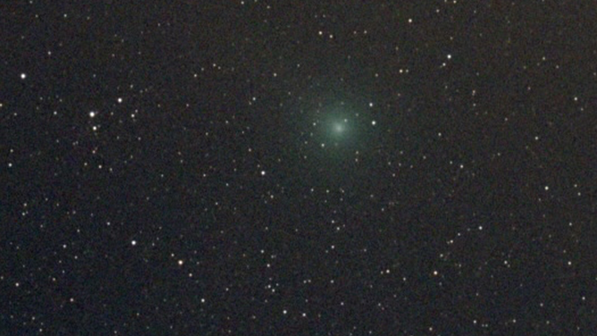Comet C/2025 R2, also known as Comet Swan, seen in October 2025 from Budd Lake, New Jersey.
