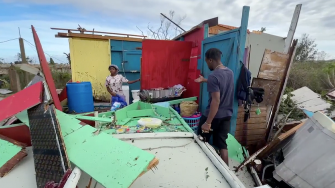 Damage from Hurricane Melissa in Discovery Bay, Jamaica on Oct. 29, 2025 a day after landfall.