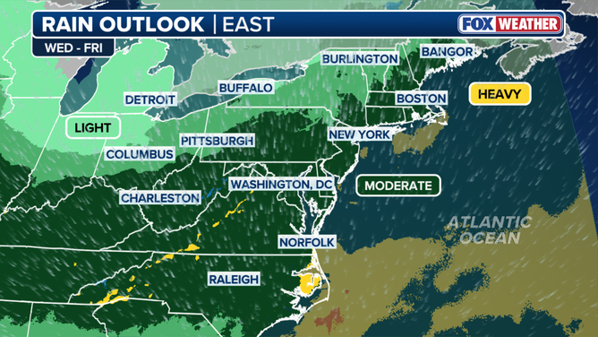 Estimated rain outlook