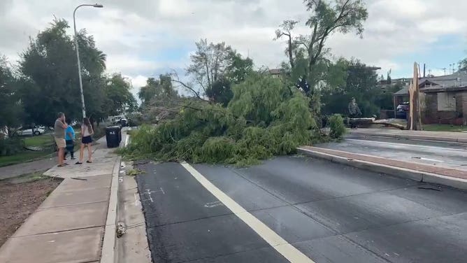 Significant damage reported after a microburst wreaked havoc in Tempe, Arizona.