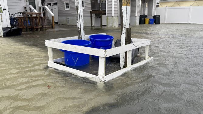 High tide flooding in Ocean City, NJ on Sunday, October 12, 2025.