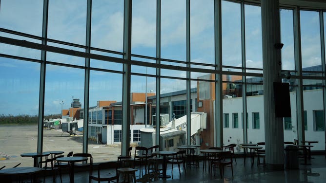 Damage at the Montego Bay Airport after Hurricane Melissa on Oct. 29, 2025.