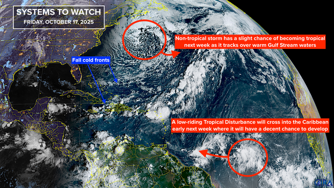 This is satellite imagery of the tropical Atlantic.